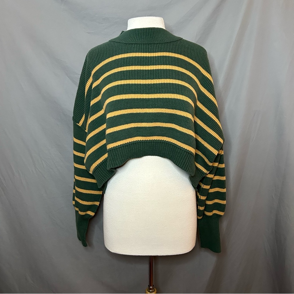 Free People Easy Street Cropped Crewneck Sweater